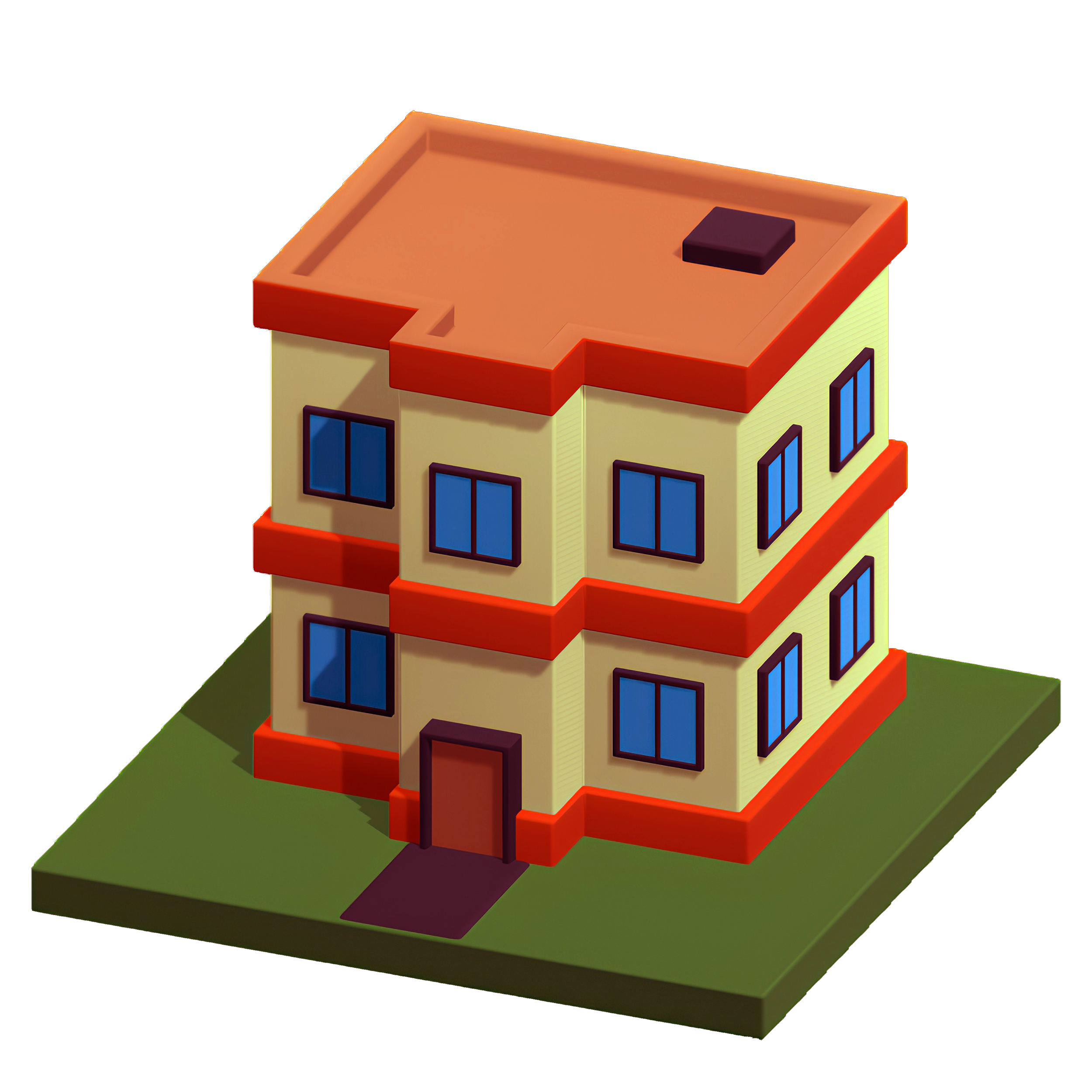 —Pngtree—apartment building 3d icon for_20143305